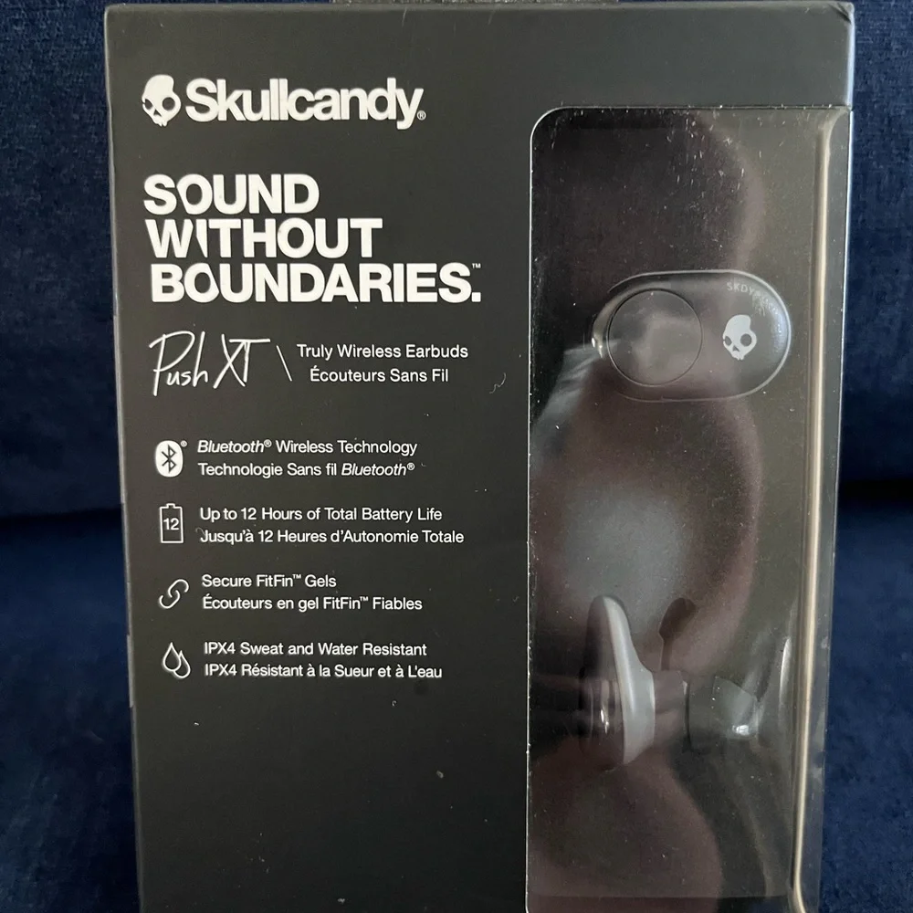 Skullcandy Push XT Wireless Earbuds - Black